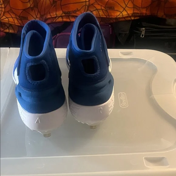 Nike Alpha Huarache elite 2 pro mid Blue baseball Cleats - Picture 5 of 6